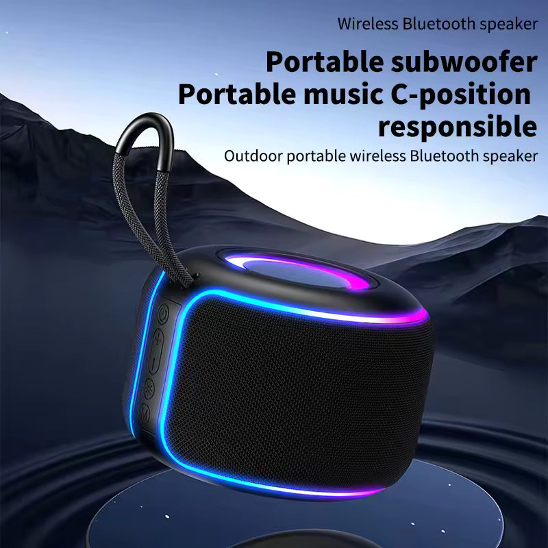 Altavoz Bluetooth Portátil Sooyn con Iluminación Rítmica y Sonido Potente